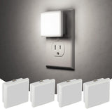 JandCase LED Nightlight 4 Pack – Family-Friendly Plug-in Light for Nursery, Playroom, Kids' Hallway, and Shared Bathroom Spaces