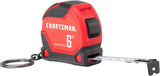 CRAFTSMAN Keychain Tape Measure – Simple, No-Bulk Measuring Solution for Small Spaces, 6 FT