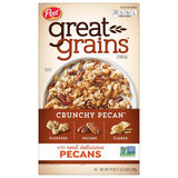 Great Grains Crunchy Pecan Cereal – Filling Whole Grain Cereal That Satisfies Hunger Through the Morning, 19 Ounce
