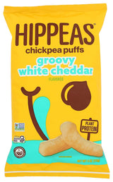 Hippeas Chickpea Puffs – Less-Is-More Crunch for Minimalist Meal Prep, Vegan White Cheddar