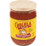 Cholula Smoky Chipotle Salsa (Hot), 12 oz – Better-For-You Chipotle Topping for Balanced Meals