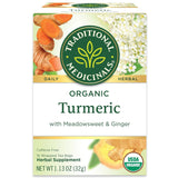 Traditional Medicinals Turmeric Ginger Meadowsweet Tea – Self-Care Holiday Gift Basket Addition for Her and Tea Lovers