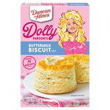 Duncan Hines Dolly Parton's Buttermilk Biscuit Mix, 16 oz. – Light Fluffy Biscuits with a Healthier Sweetener Profile for Family Meals