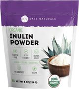 Kate Naturals Blue Agave Inulin Powder – Streamlined Soluble Fiber for Less-Is-More Cooking & Beverage Prep
