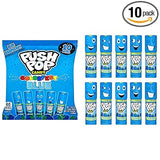 Push Pop Easter Blue Hard Candy Lollipops Protective Individually Wrapped Hard Candy for Classroom Rewards and Pinata Fillers, 10 Ct Blue Raspberry Bulk