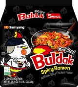 Samyang Buldak Korean Hot Chicken Flavor Ramen 4.94 oz (Pack of 5) – Affordable Pantry Stock for Busy Professionals on Deadline