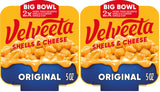 Velveeta Shells & Cheese Original Shell Pasta 24 oz – Easy Microwave Bowl Lunch for the Office Break Room