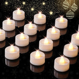 BEICHI Battery Tea Lights with Smooth Flicker – Wind-Down Ritual Candles for Bedroom, Spa Night, and Self-Care Evenings, 24 Pack