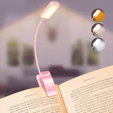 Gritin 9 LED Rechargeable Book Light for Reading in Bed - Romantic Valentines Day Gift for Her, Amber Warm Light Clip on Book Light for Late Night Reading