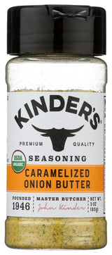 Kinders Organic Caramelized Onion Butter Seasoning – Thoughtful Birthday Gift for Mom and Her, Artisanal Cooking Upgrade, 3 oz