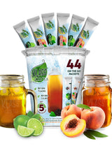 Klass Iced Tea Drink Mix - Kid-Friendly Sugar-Free Flavor Packets for Lunch Boxes, Birthday Parties, and After-School Snacks (44 Count)