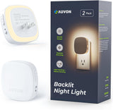 AUVON Dimmable LED Night Light with V-0 Fire-Resistant Housing – Cool-to-Touch Fall Prevention Light for Seniors, Bathroom and Hallway