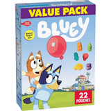 Bluey Fruit Flavored Snacks, School Lunch Box Addition Kids Love to Eat, 17.6 oz Bulk Pack