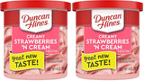 Duncan Hines Creamy Strawberry Frosting – Pretty in Pink Bakery Gift for Birthday Bakers and Party Hosts