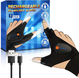 Rechargeable Glove Flashlight – Safe Hands-Free Light for Storm Prep, Hurricane Kits, and Blackouts