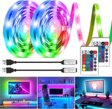 HOUHUI LED Strip Lights for Study Room and Workshop, Consistent USB Accent Lighting for Long Work Sessions