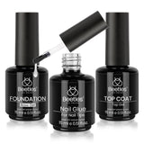 Beetles Gel Nail Polish Set – Christmas Gift for Teen Girls, Beginner-Friendly 9-in-1 Nail Glue and No-Wipe Top Coat