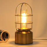 Haian Support Industrial Touch Lamp - Holiday Gift Idea for Him and Her, Rustic Iron Nightstand Light with Included LED Bulb