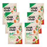 Snak Club Tajin Gummy Bears – School Snack Packs, Mildly Spicy Vegan Gummy Bears for Lunch