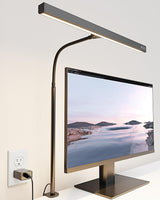 SUPERDANNY LED Desk Lamp – Office Desk Light with 45° Anti-Glare Beam, 3 Color Temps for Screen Work