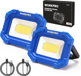 WORKPRO Rechargeable Work Light Gift Set – Cordless Floodlight for Fathers, Husbands and Tradesmen