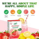 True Citrus True Lemon Strawberry Lemonade Water Enhancer – Office Friendly Low-Calorie Focus Drink