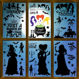 Spooky Window Clings for Halloween Home Decor – Large 14.6x11.4 Inch Static Sheets for Glass Doors & Mirrors