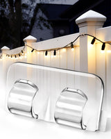 Lumivo Clear Cable Holders – Secure String Lights Without Screws for Safer Holiday Roofline and Eaves Setup