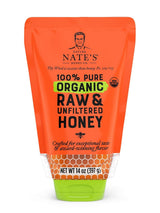 Nate's Organic Raw Squeeze Honey – Wellness Apothecary Pick, Soothing Drizzle for Oatmeal and Restorative Drinks