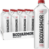 BODYARMOR SportWater Alkaline Water for Cycling and Long-Distance Riders, pH 9+ Electrolyte Hydration, 1.5 Liter Pack of 12