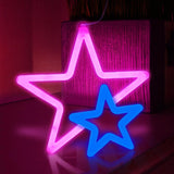 BRIGHTDECK Pastel Butterfly Neon Light Set – Vanity Area and Reading Nook Decor, Lightweight PVC LED Signs for Small Wall Spaces