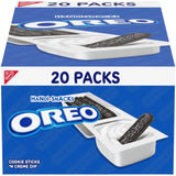 Handi-Snacks OREO Cookie Sticks with Creme Dip for Beach Days, Car Rides, and Tailgating, 20 Single-Serve Packs