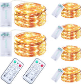 innolife Twinkle Lights 6 Pack – Baby Room and Playroom Decor with Warm White LEDs and 4H/6H/8H Timer