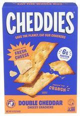 Cheddies Double Cheddar Cracker 4.2 oz – Picnic Blanket Snack for Family Outings