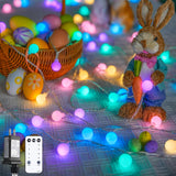 JMEXSUSS 33ft Globe String Lights for Kids Room – Shatterproof LED Hanging Lights Safe for Nursery, Playroom and Toddler Bedroom
