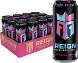 Reign Total Body Fuel Sour Gummy Worm – Sugar-Free Mindfulness Beverage for Hydration Rituals and Active Recovery, 16 Fl Oz (Pack of 12)