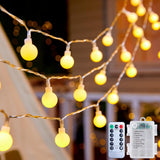 Minetom Shatterproof Globe String Lights – Child-Safe Battery Powered Lights for Holiday Trees & Family Gatherings