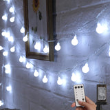 Minetom Globe String Lights – Safe Overnight Bedroom Lights with 6-Hour Auto Shutoff Timer, Shatterproof Cool-Touch UL Listed Plug-in Fairy Lights