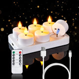 Homemory Flameless Tealights with Simple 1.57-Inch Profile, Neutral Decor Essential