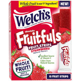 Welch's Absolute Fruitfuls Strawberry Fruit Leather – Field Trip and Picnic Snack for Active Families, Compact Travel Size