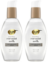 OGX Coconut Milk Anti-Breakage Serum, 4 Fl Oz – Spa-Inspired Self-Care Leave-In Treatment for Strength, Softness, and Shine