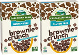 Cascadian Farm Brownie Crunch Cereal – Verified Non-GMO Chocolate Cereal for Ingredient-Reading Parents, 12.4 oz