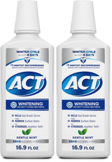 ACT Dye Free Whitening Mouthwash 16.9 fl oz – Fluoride Anticavity Rinse for Mindful Oral Wellness at Home