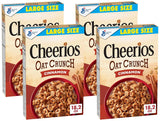 Cheerios Oat Crunch Cinnamon Breakfast Cereal, Made with Whole Grain – Parent-Approved Pantry Staple for Lunchboxes and Snack Cupboards, 24 oz