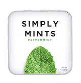SIMPLY Mints | Peppermint Breath Mints | Hiking Backpack Essential | Lightweight Plastic-Free Tin