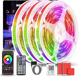 Lumistrips Smart LED Strip Lights – Apartment Home Decor with 12 Length Options up to 400ft, White Adhesive