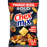 Chex Mix Bold Garlic and Herb Snack Mix – Pantry Snack for Home Office Focus and Afternoon Work Breaks, 13.5 oz