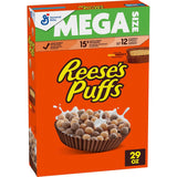 REESE'S PUFFS Peanut Butter Cereal, 29 oz – Better for You Chocolate Breakfast with Added Fiber for Active Lifestyles