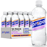 Propel Vitamin Enhanced Water – Supportive Hydration for Clean-Eating Wellness Plans and Daily Vitamin Intake, Orange Raspberry 12 Pack