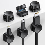 Lamicall Adhesive Wire Clips – Pet- and Kid-Friendly Cord Keeper That Prevents Tugging Cables, 12-Pack